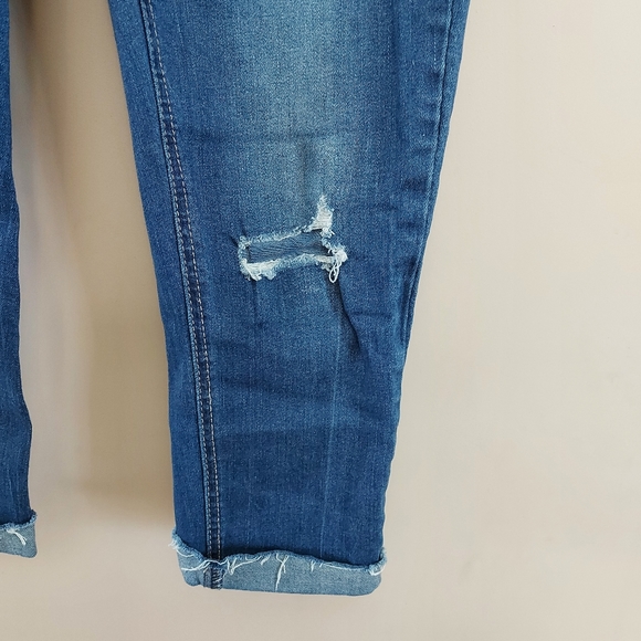 Seven7 midrise ankle skinny stretch jeans - Picture 4 of 11